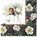 s1900 – Vogel im Winter – Servietten – Packung – 20 Stück