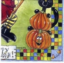 s1937 - Happy Halloween Hexe - Servietten - Packung - 20 Stück