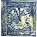 s2139 - Turn of the Year - blue - Servietten - Packung - 20 Stück