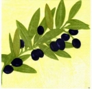 s2302 - Olives - Servietten - Packung - 20 Stück