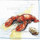 s2536 - Lobster - white - Servietten - Packung - 20 Stück.