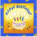 s2637 - Geburtstagstorte - Servietten - Packung - 20 Stück