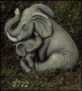 SCIOTO-Gießform - neu – Elefant mit Jungem – klein – 10 cm hoch - USA