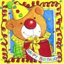 s2993 - Teddyclown - Geburtstag - Servietten - Packung - 20 Stück
