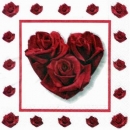 s3082 - Heart & Roses - Servietten - Packung - 20 Stück