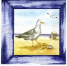 s3126 – maritim – Möwe – Servietten – Packung – 20 Stück