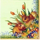 s3172 - Pair of Rabbits - Servietten - Packung - 20 Stück