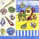 s3362c – Strand – maritim – Servietten – Packung – 20 Stück