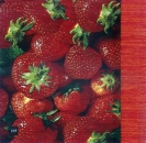 s3403 - Fresh Strawberries - Servietten - Packung - 20 Stück