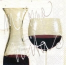 s3542 – Rotwein – Servietten – Packung – 20 Stück