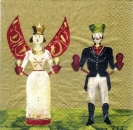 s3666 – Anno 1930 – gold – Servietten – Packung – 20 Stück
