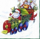 s3742 - Santas Express - white - Servietten - Packung - 20 Stück