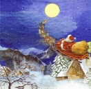 s3831 – Santas Schlittenfahrt – Servietten – Packung – 20 Stück