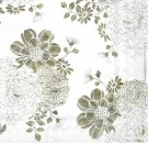 s3857 - Ferraux - white grey - Servietten - Packung - 20 Stück