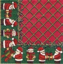 s3946 - Christmas Gifts – rot-grün - Napkins - Package - 20 pcs.
