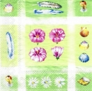 s4127 - Holiday Diary - green - Servietten - Packung - 20 Stück
