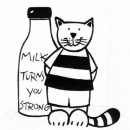 s4142 – Katze – Milch – Servietten – Packung – 20 Stück