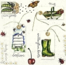 s4161 - Potting Shed - nature - Servietten - Packung - 20 Stück