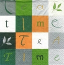 s4240 - Drink Tea - grün - Servietten - Packung - 20 Stück