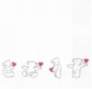 s4278 - Love Teddy III - Servietten - Packung - 20 Stück