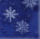 s4396 - Ice Chrystals - blue - Servietten - Packung - 20 Stück