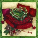 s4492 - X-Mas Pillow - green - Servietten - Packung - 20 Stück