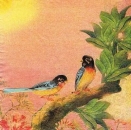 s4693 - Asiatische Vögel - Servietten - Pckung - 30 Stück