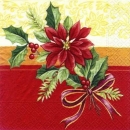 s4725 - Weihnachtsstern - Servietten - Packung - 30 Stück