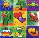 s4899 - Sunny Trip - Servietten - Packung - 40 Stück