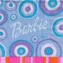 s4x1014 - Barbie - 25 x 25 cm - USA – Rarität – Servietten - 2lagig - Packung - 16 Stück