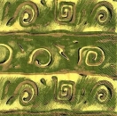 s4x1633 -  Grafica - grün/gold - Servietten - Packung - 20 Stück