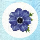 s4xx2279 - Anmone blau - RARITÄT von Molca - Servietten - Packung - 20 Stück