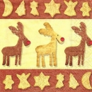 s4xx3132 - Süßer Rudolph - Servietten - 25 x 25 cm - Packung - 20 Stück