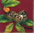 s5056 – Castanea Red – Kastanien - Serviette von AMBIENTE – Restbestand – Stückpreis