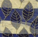 s5141 - Wind - blau ivory - Napkins - Package - 20 pcs.