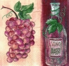 s5168 - Vino Rosso - Serviette von PAPSTAR - Restbestand - Stückpreis