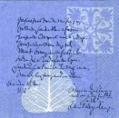 s5303 - Letter for you - blue - Servietten - Packung - 20 Stück