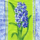 s5304 - Hyacinthus - blau - Servietten - Packung - 20 Stück
