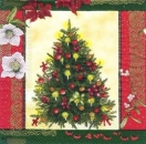 s5347 - Arbre Noel - red - Servietten - Packung - 20 Stück