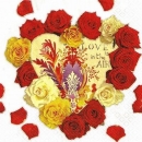 s5406 - Love in the Air - Servietten - Packung - 20 Stück