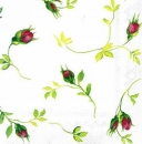 s5408 - Rosebud - white - Napkins - Package - 20 pcs.