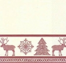 s5528 - Needlework - red - Servietten - Packung - 20 Stück