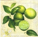 s5709 - Citron vert - creme - Serviette - Stückpreis