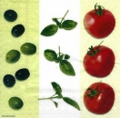 s5758 - Italian - green - Servietten - Packung - 20 Stück