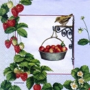 s5773 - Hanging Fruit - blue - Servietten - Packung - 20 Stück