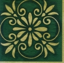 s5968 – Antique – Dark Green – Servietten – Packung – 20 Stück