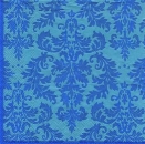 s6103 - Medaillon - blue - Servietten - Packung - 20 Stück