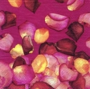 s6121 - Rose Petals - cylcamen - Servietten - Packung - 20 Stück
