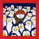 s6128 - Snowman with Penguins - Servietten - Packung - 20 Stück
