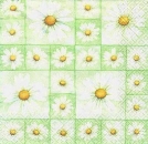 s6175 - Spring Check – grün - Servietten - Packung - 20 Stück.